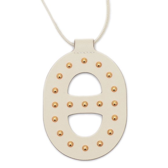HERMES White Necklace - Picture 1 of 5